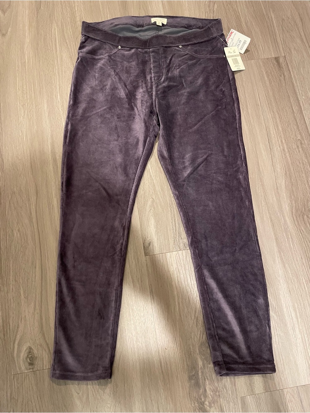 New Women’s Per Se Corded Pants — Deep Plum — Size 1X